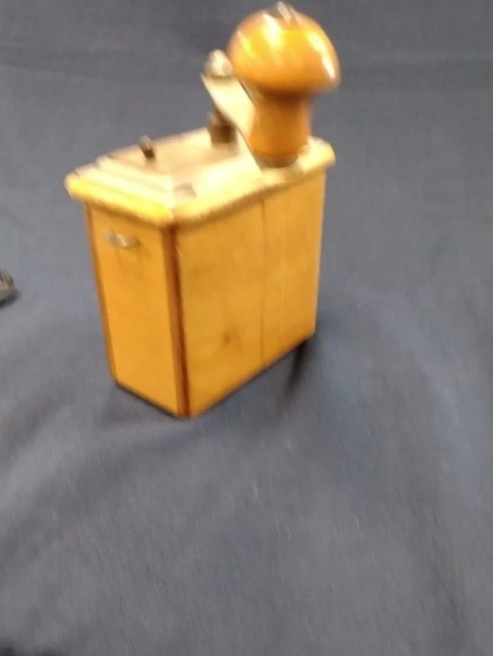 Vintage Style Wooden Coffee Grinder - Brown